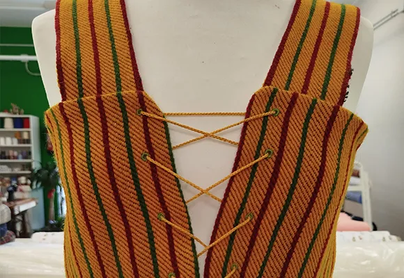 Chaleco tradicional para traje canario