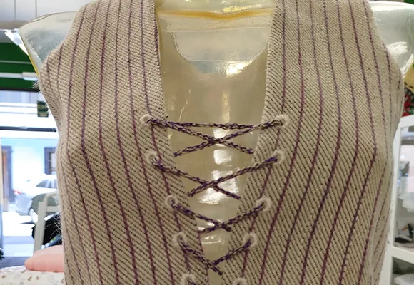 Chaleco tradicional para traje canario